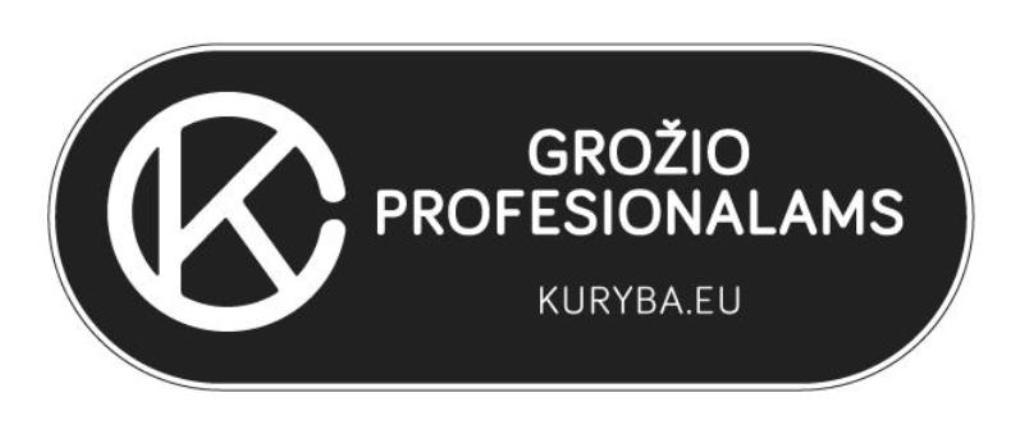 Prekės ženklas: K GROŽIO PROFESIONALAMS, KURYBA.EU